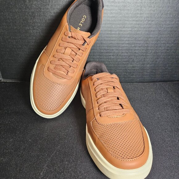 Men's Tan Cole Haan Grand Crosscourt Modern Tennis Sneakers SIZE 7 1/2 M - Picture 1 of 8